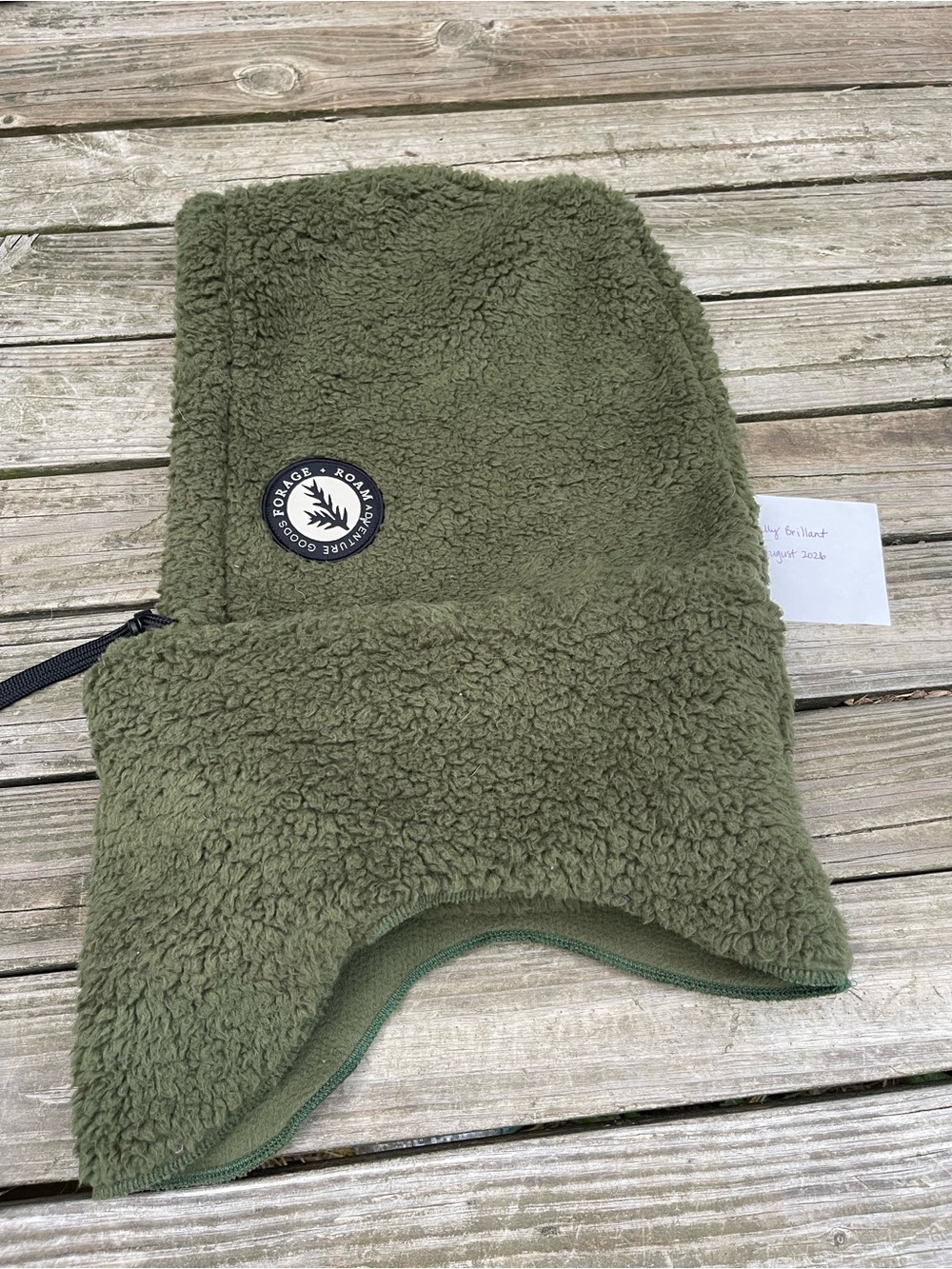Forage & Roam Balaclava Hood in Olive Green